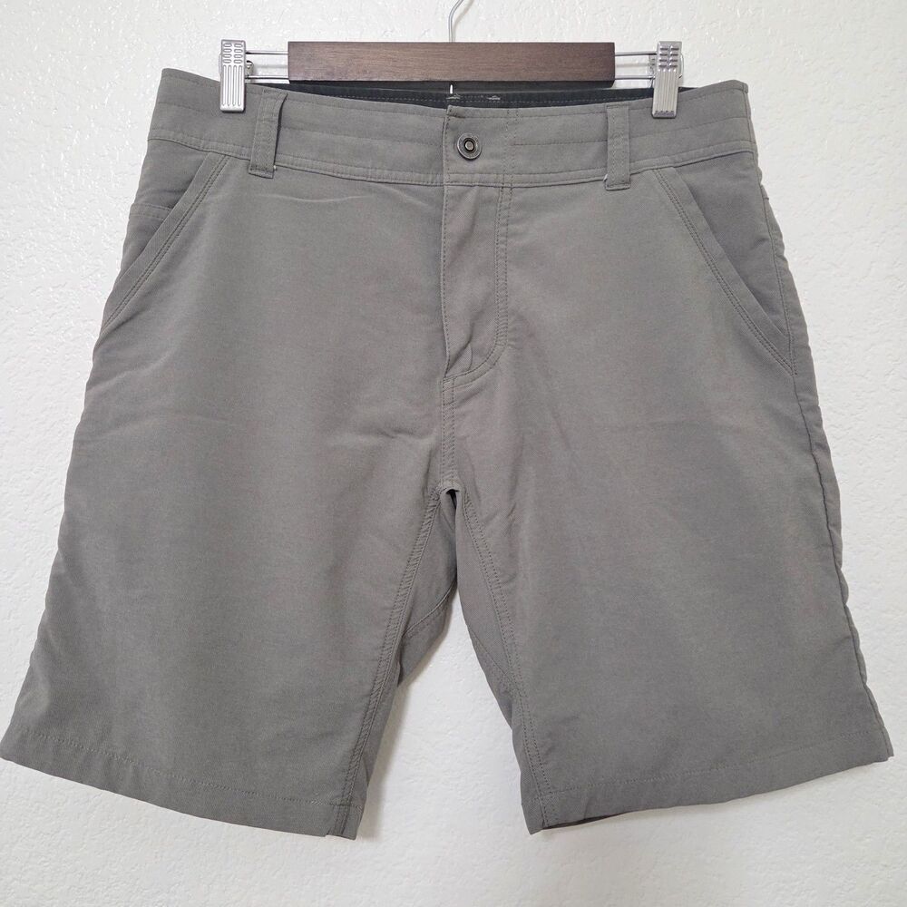 KUHL Shift Amphibia Short Men 33 Tan Grey Stretch Chino Hiking Outdoor 5129
